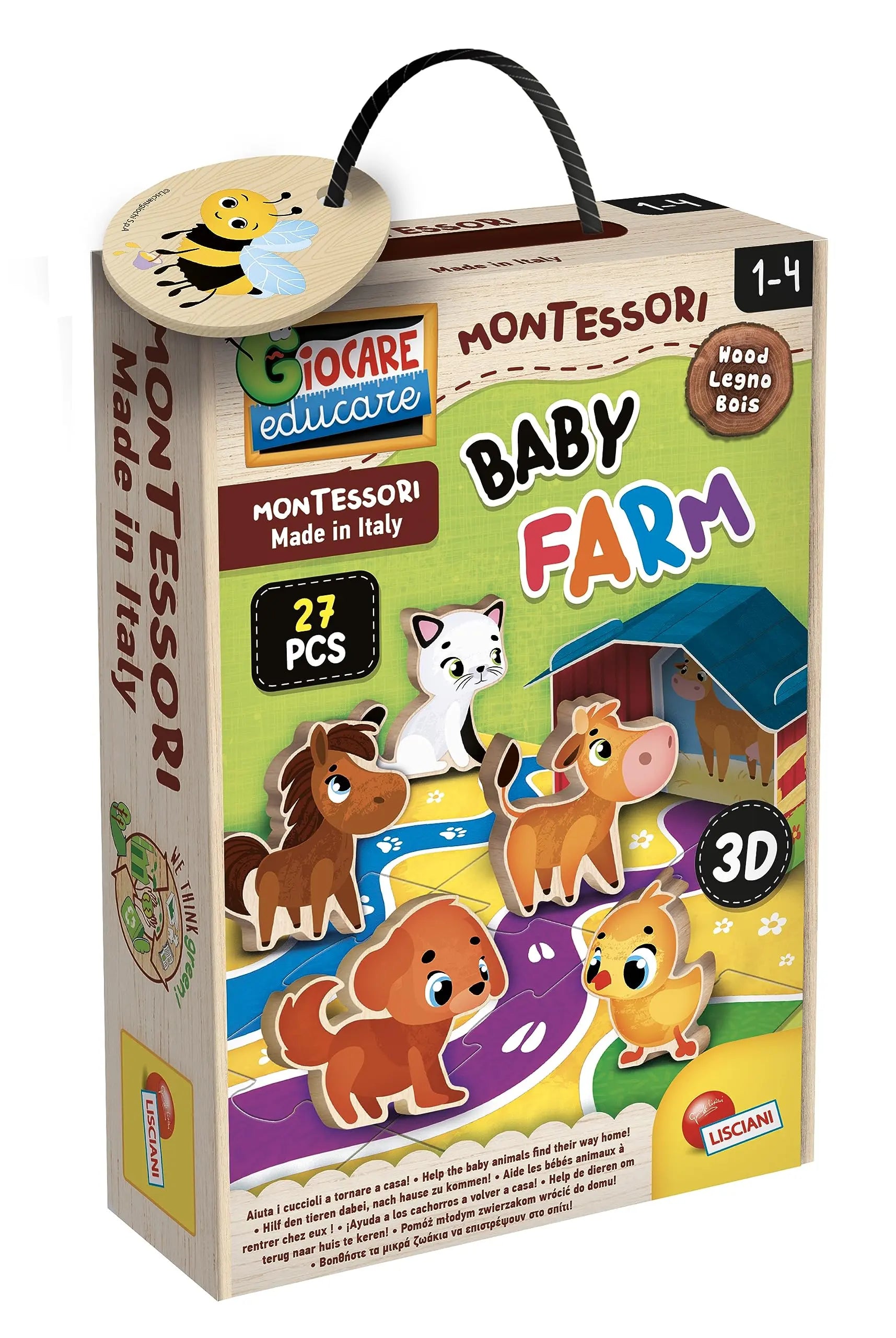 Montessori Wood Baby Farm