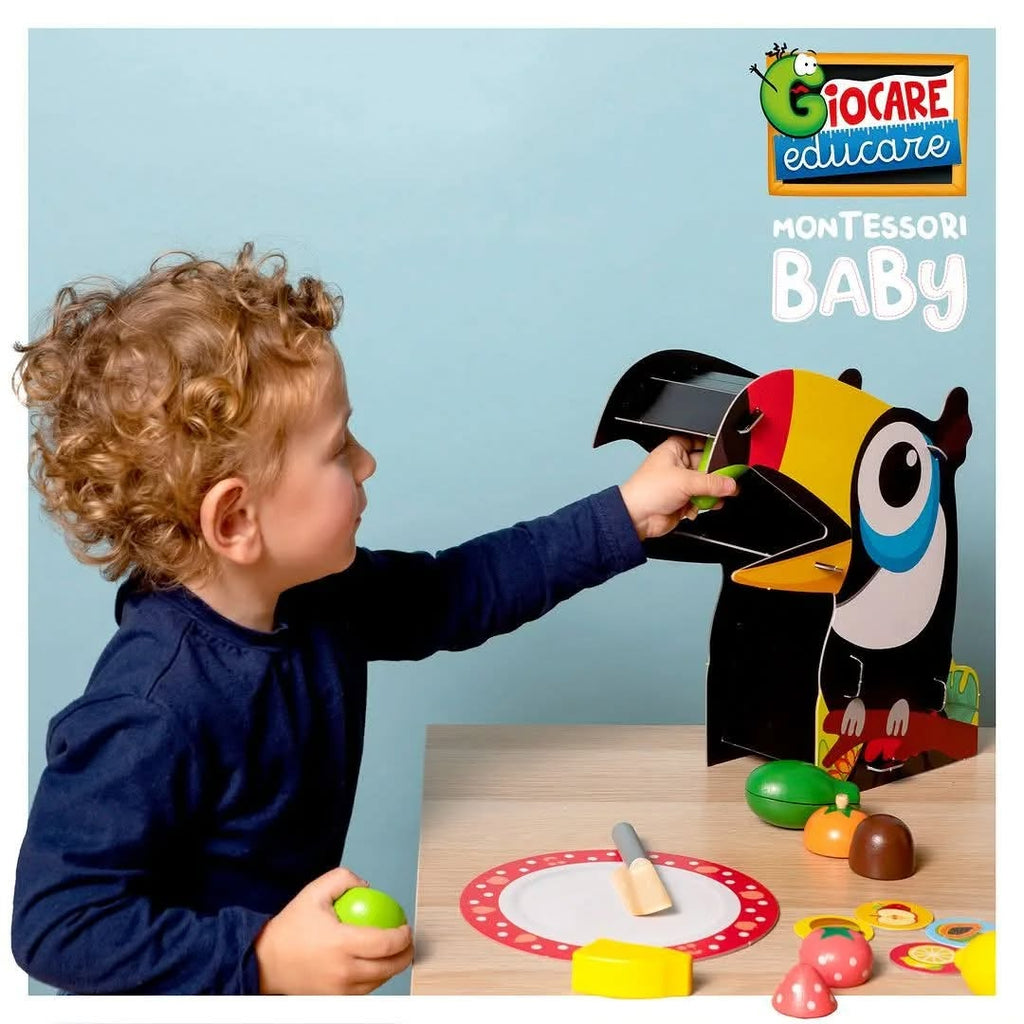 Montessori Baby Wood Toucan Breakfast
