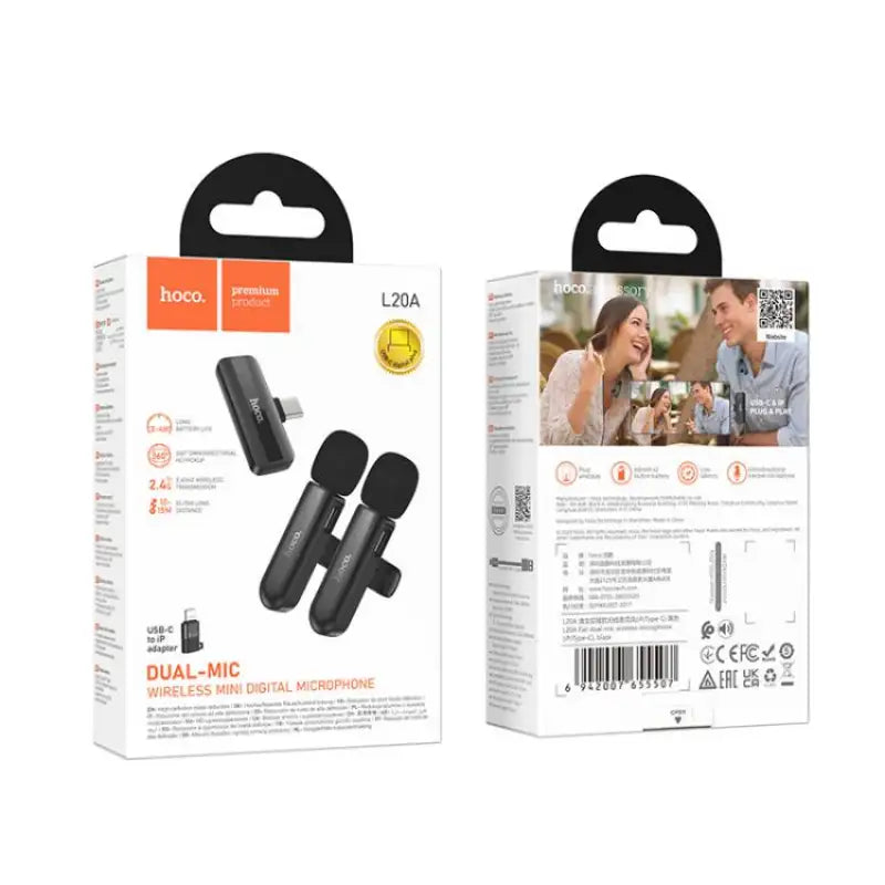 Hoco L20A Wireless Dual Microphone