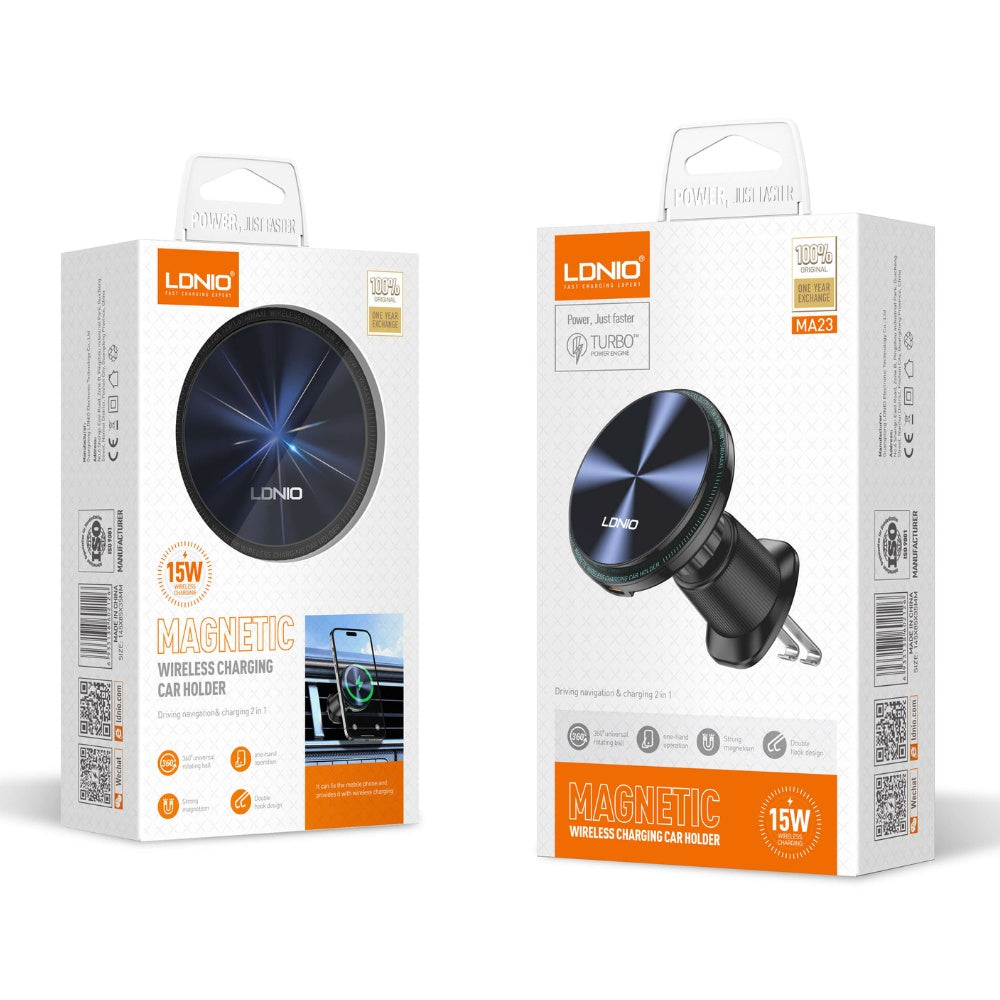 LDNIO MA23 Magnetic Wireless Charging Car Holder (15W)